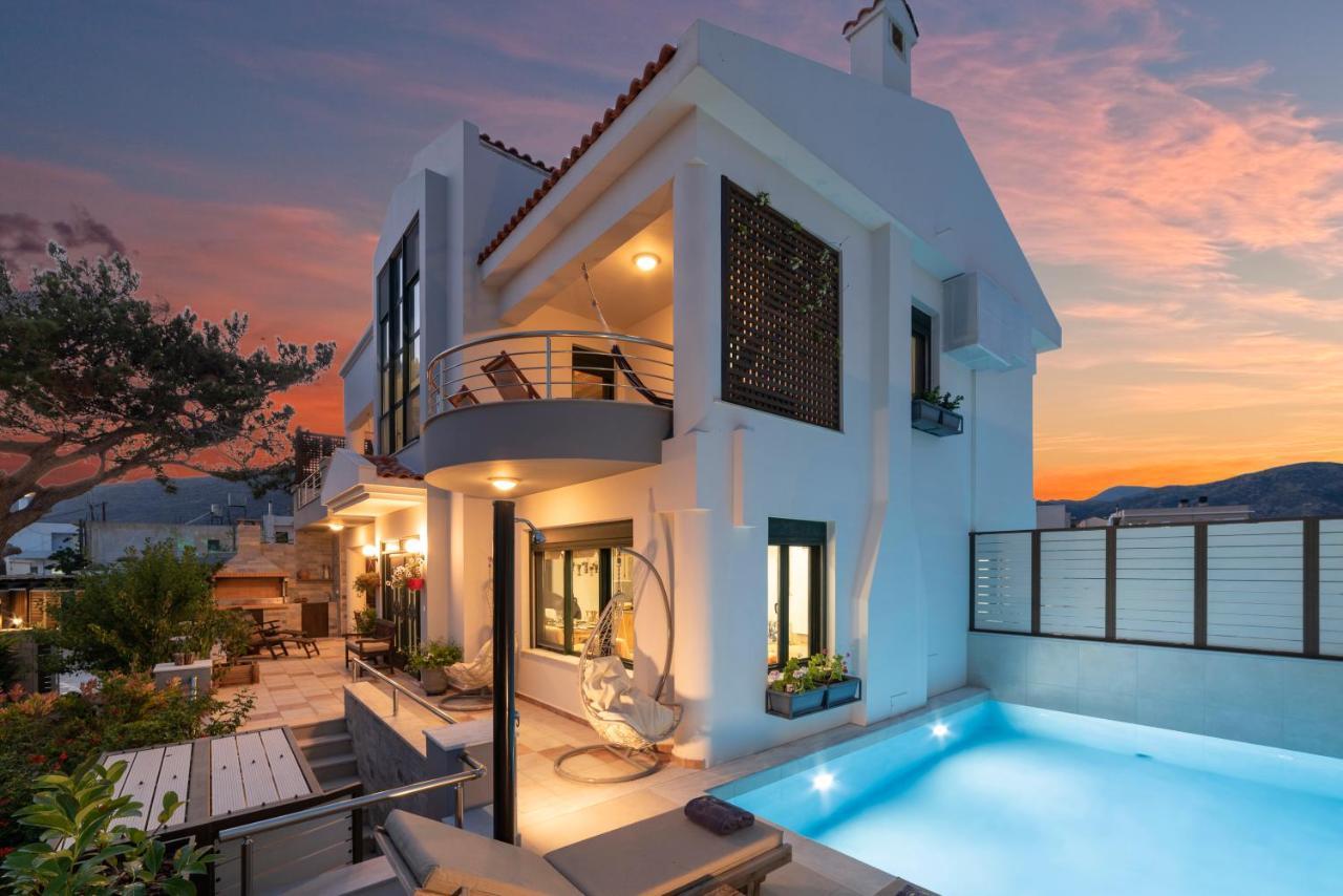 Paradisos luxury villas next to beach Koutsourás Exterior foto