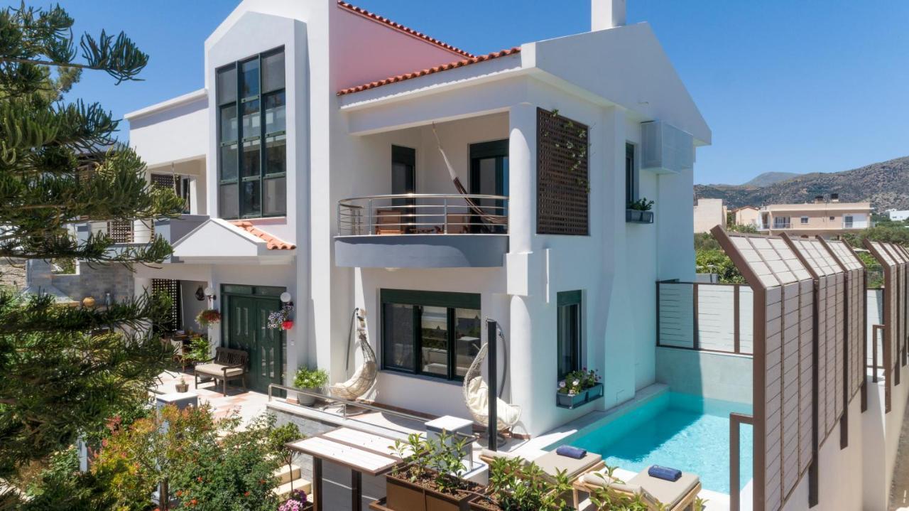 Paradisos luxury villas next to beach Koutsourás Exterior foto