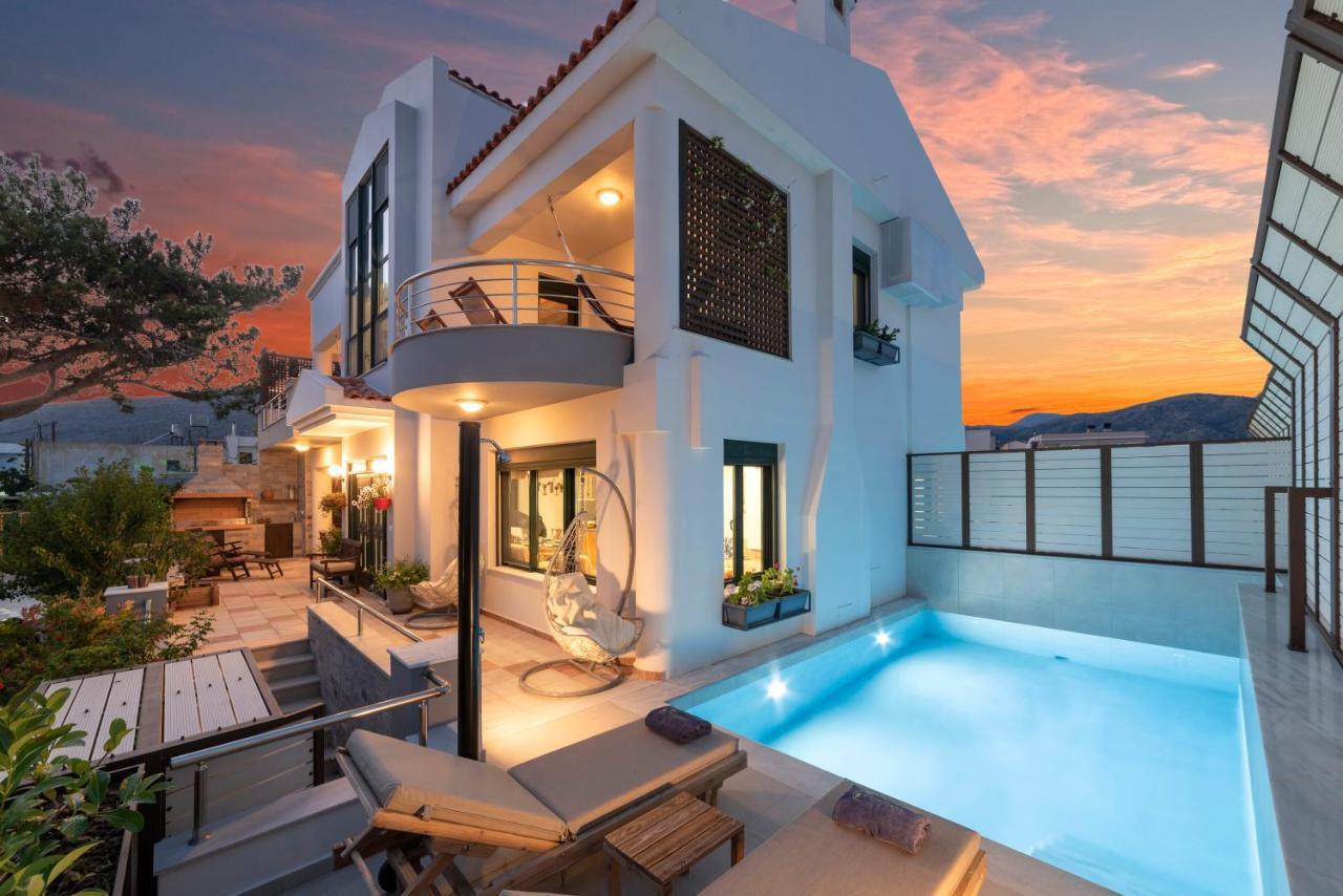 Paradisos luxury villas next to beach Koutsourás Exterior foto
